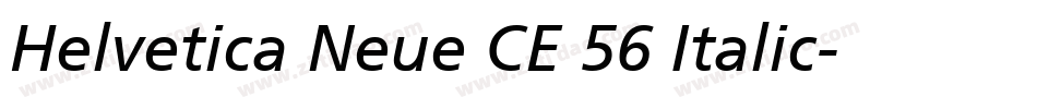 Helvetica Neue CE 56 Italic字体转换